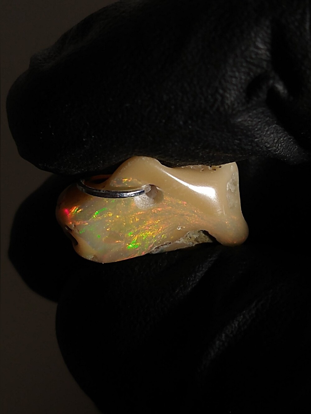 Natural Opal Tan Base Pendant